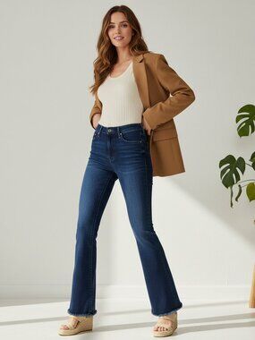 Mother The Weekender Fray Jeans Dark Wash 25 Flawed